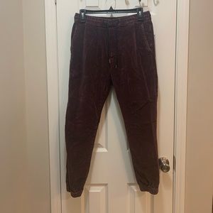 American Eagle Outfitters Men’s Corduroy Pants - Purple - Small